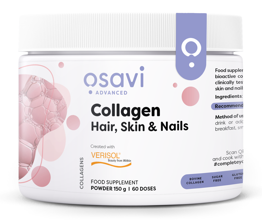 Collagen Peptides (Hair, Skin & Nails), Unflavoured - 150g - Osavi | Vaistine1.lt | WestPharmacy.eu
