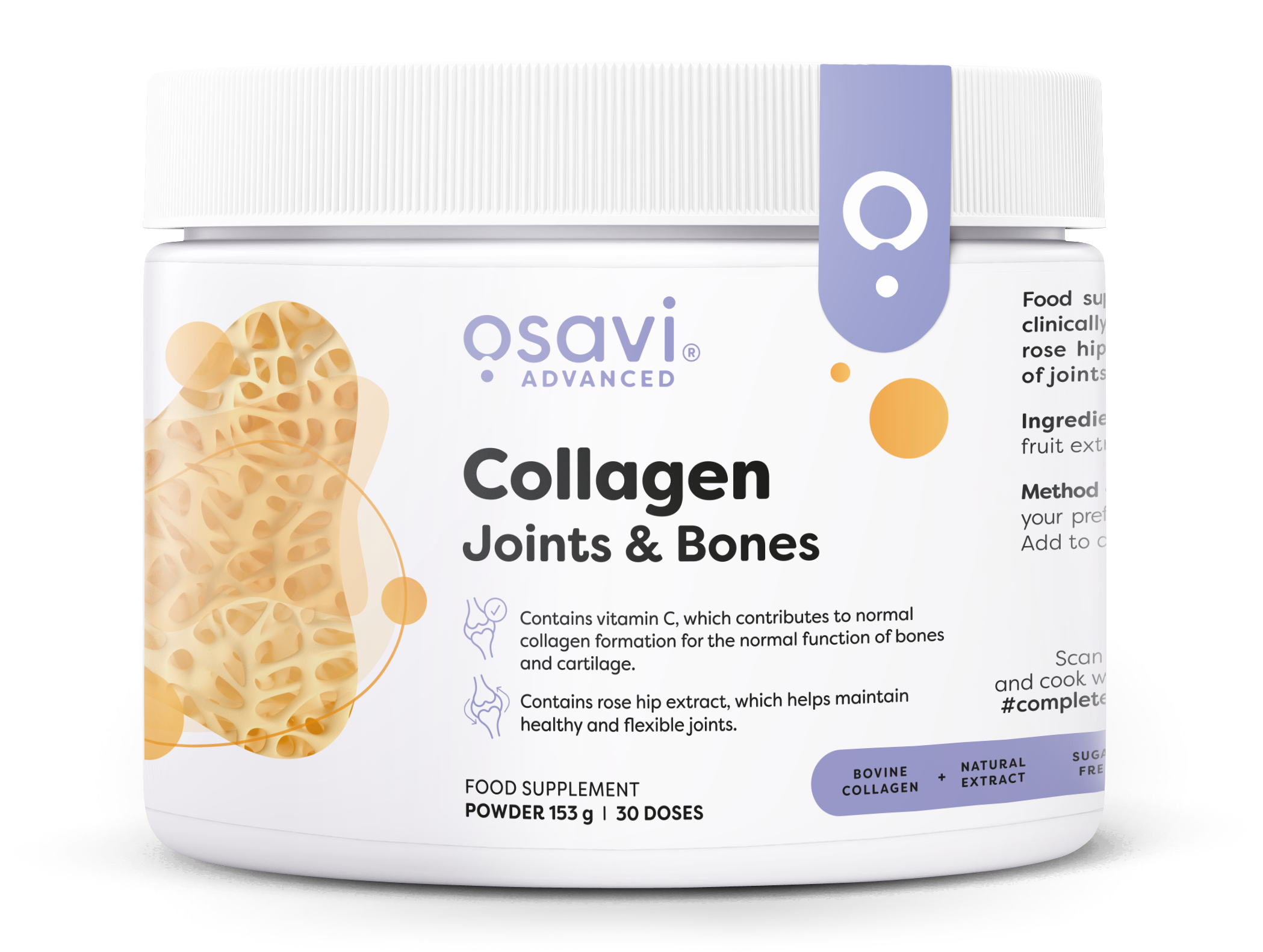 Collagen Peptides - Joints & Bones - 153g - Osavi | WestPharmacy.nl - Joint Support