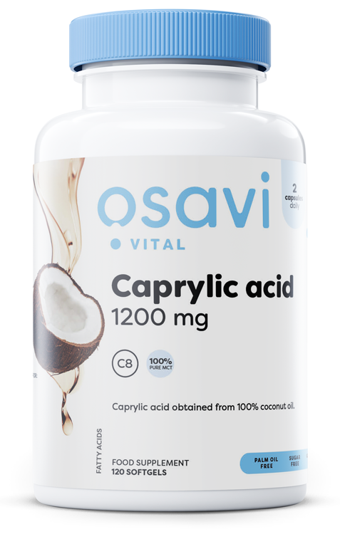Caprylic Acid, 1200mg - 120 softgels - Osavi | WestPharmacy.nl - Digestive Health