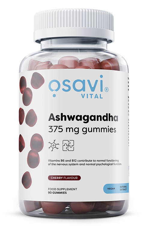 Ashwagandha 375mg Gummies, Cherry - 90 gummies - Osavi | WestPharmacy.nl - Stress Support