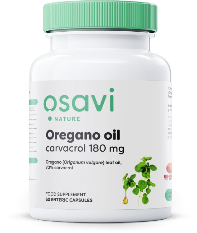 Oregano Oil Carvacrol, 180mg - 60 enteric caps - Osavi | Vaistine1.lt | WestPharmacy.eu