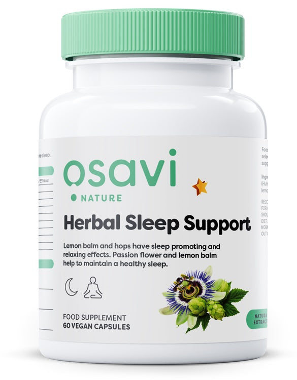Herbal Sleep Support (Melatonin Free) - 60 vegan caps - Osavi | WestPharmacy.nl - Sleep Support