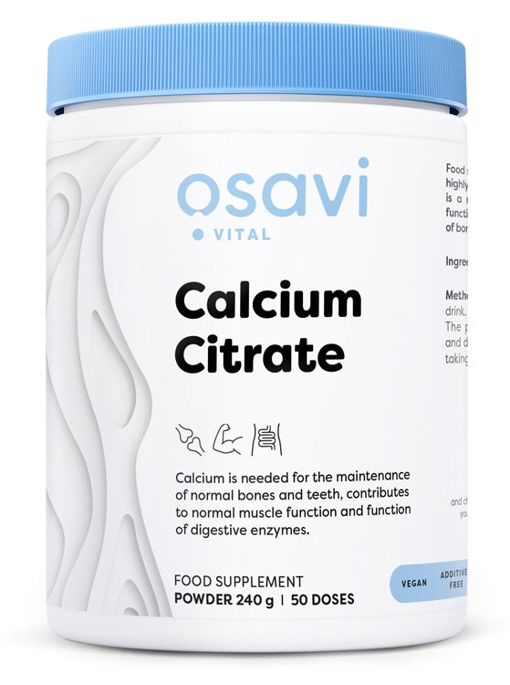 Calcium Citrate, Powder - 240g - Osavi | WestPharmacy.nl - Minerals