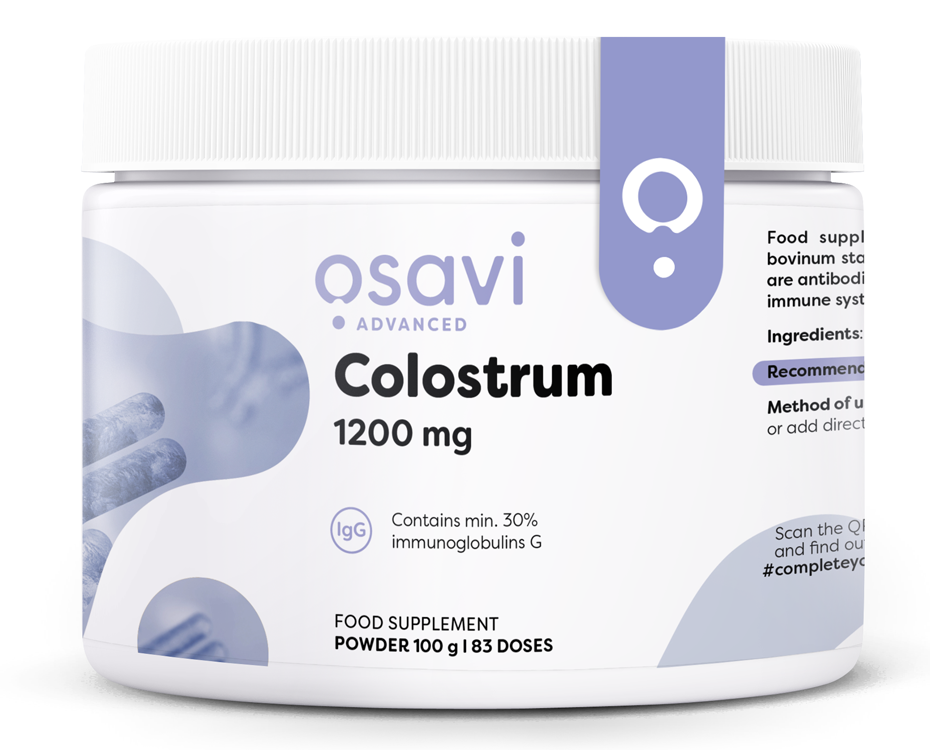 Colostrum Powder, 1200mg - 100g - Osavi | WestPharmacy.nl - Immune Support