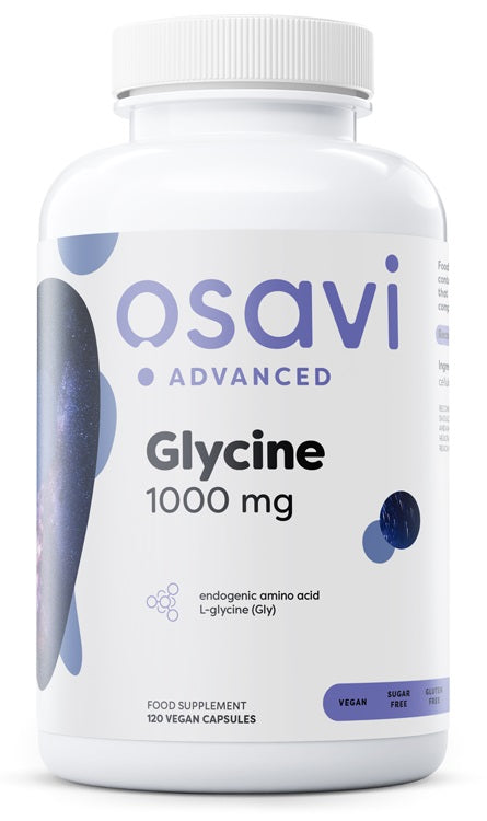Glycine, 1000mg - 120 vegan caps - Osavi | WestPharmacy.nl - Amino Acids and BCAAs