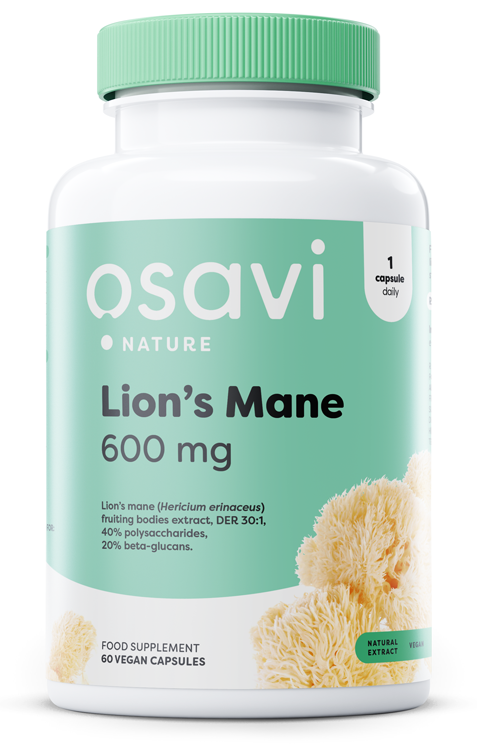 Lion's Mane, 600mg - 60 vegan caps - Osavi | WestPharmacy.nl - Cognitive Support