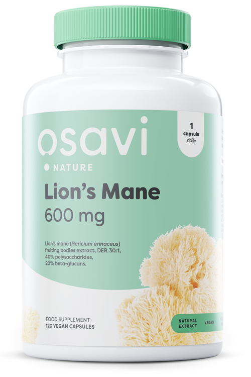 Lion's Mane, 600mg - 120 vegan caps - Osavi | WestPharmacy.nl - Cognitive Support