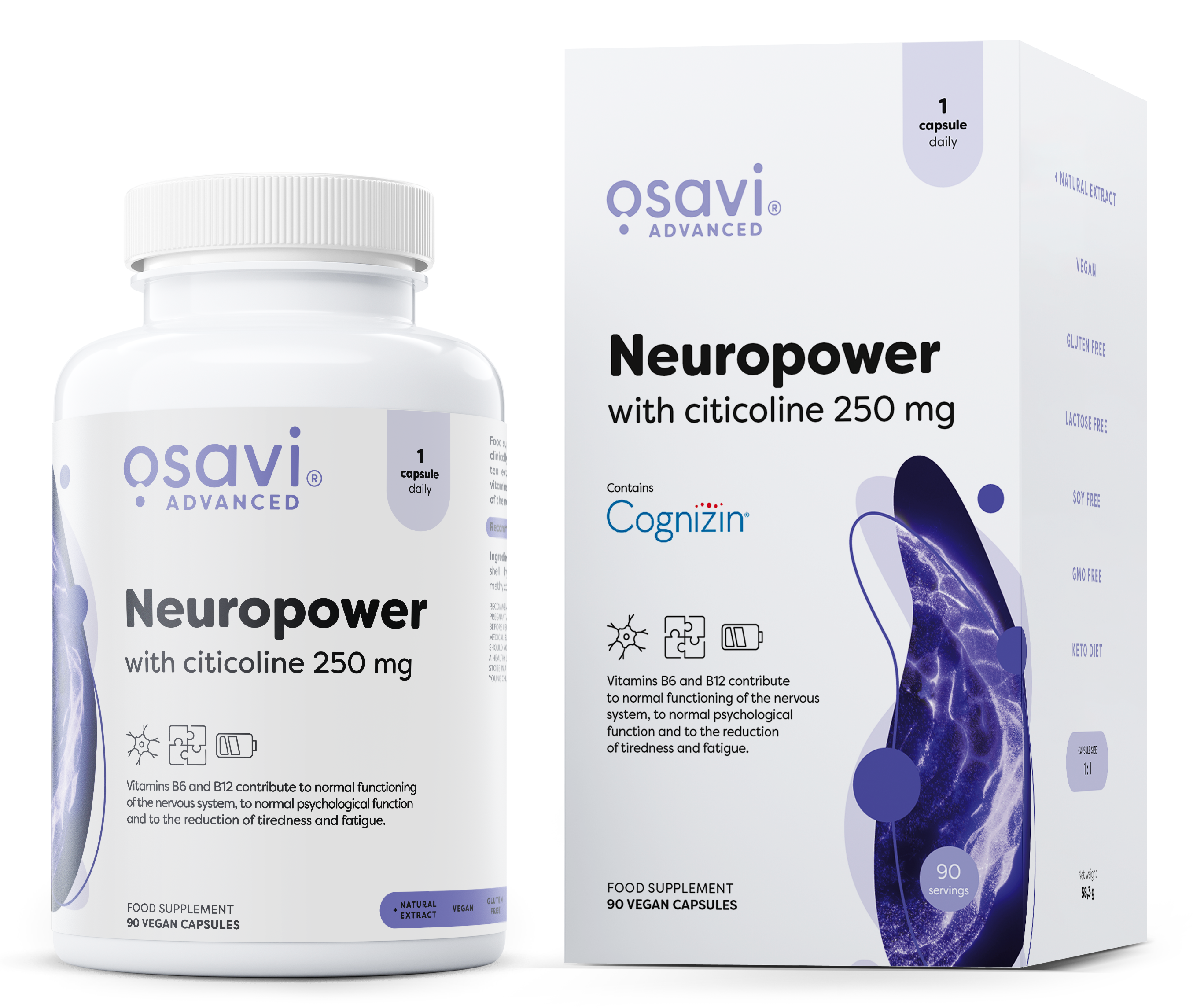 Neuropower with Citicoline, 250mg - 90 vegan caps - Osavi | WestPharmacy.nl - Nervous System Support