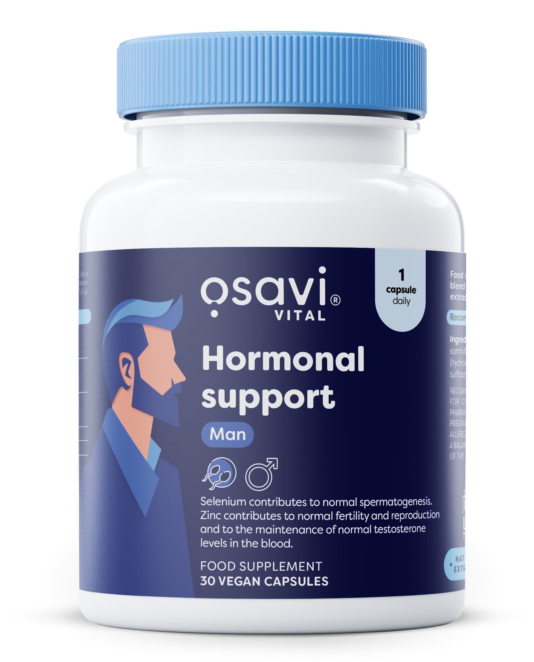 Hormonal Support Man - 30 vegan caps - Osavi | WestPharmacy.nl - Men's Health