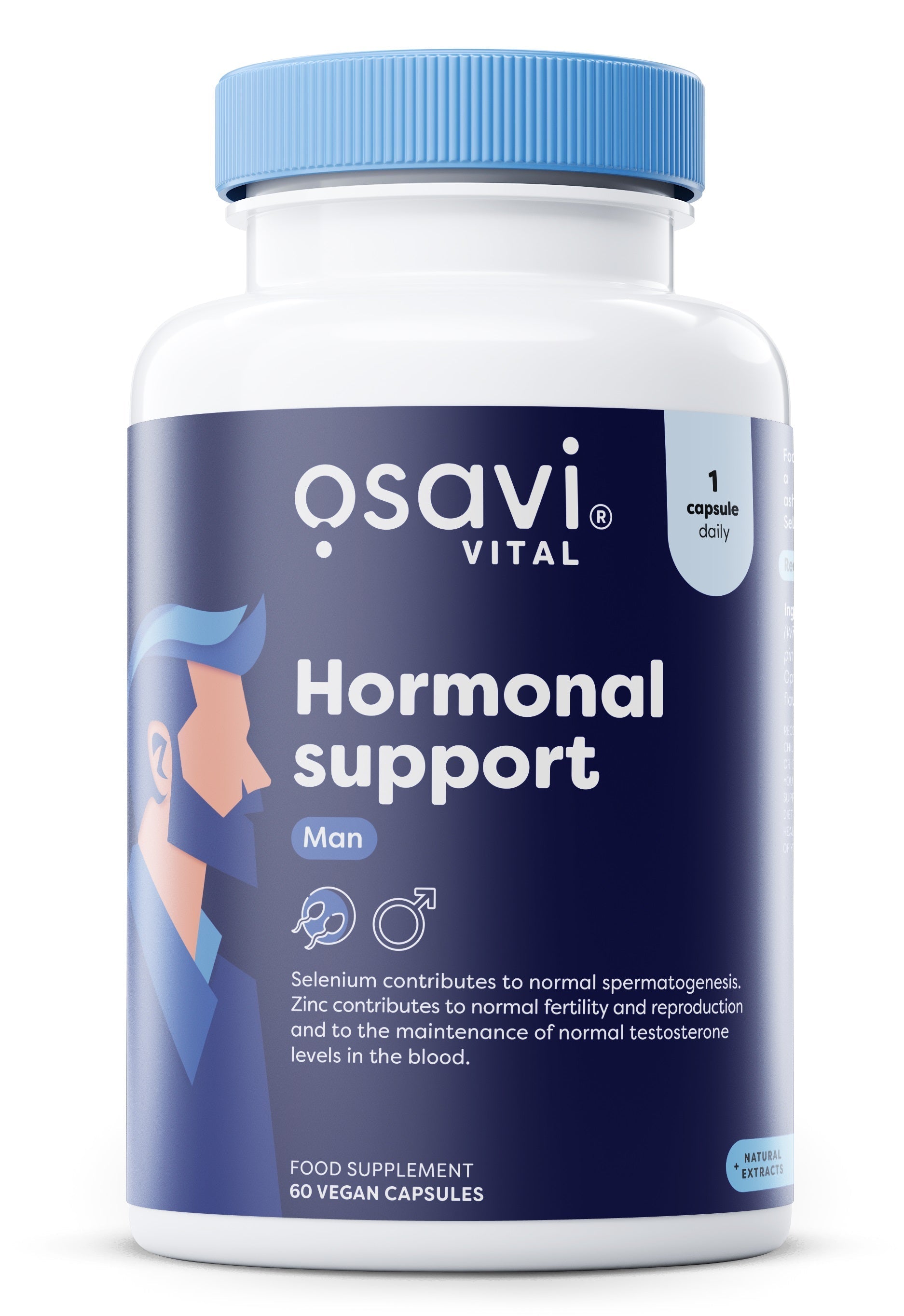 Hormonal Support Man - 60 vegan caps - Osavi | WestPharmacy.nl - Men's Health