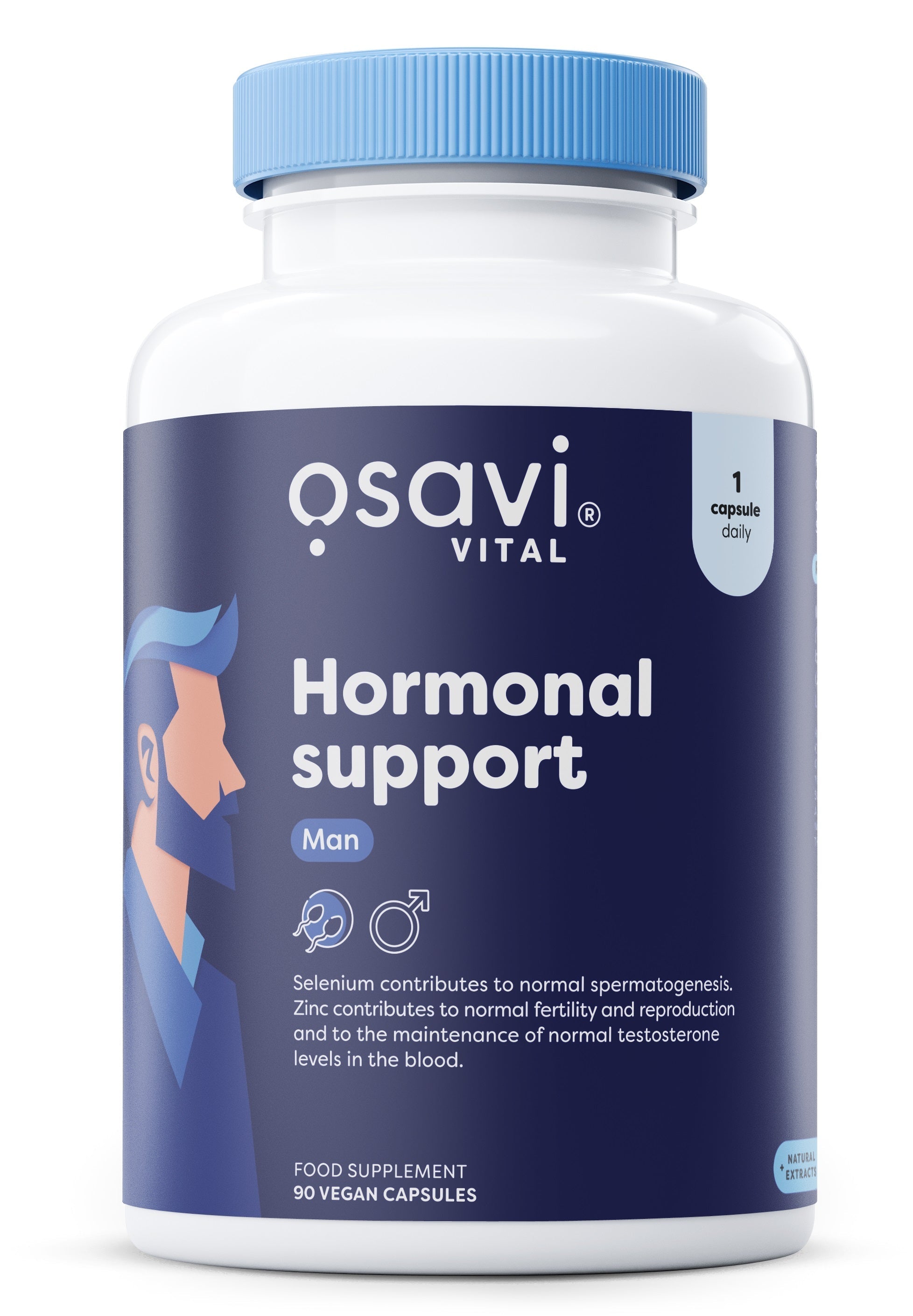 Hormonal Support Man - 90 vegan caps - Osavi | WestPharmacy.nl - Men's Health