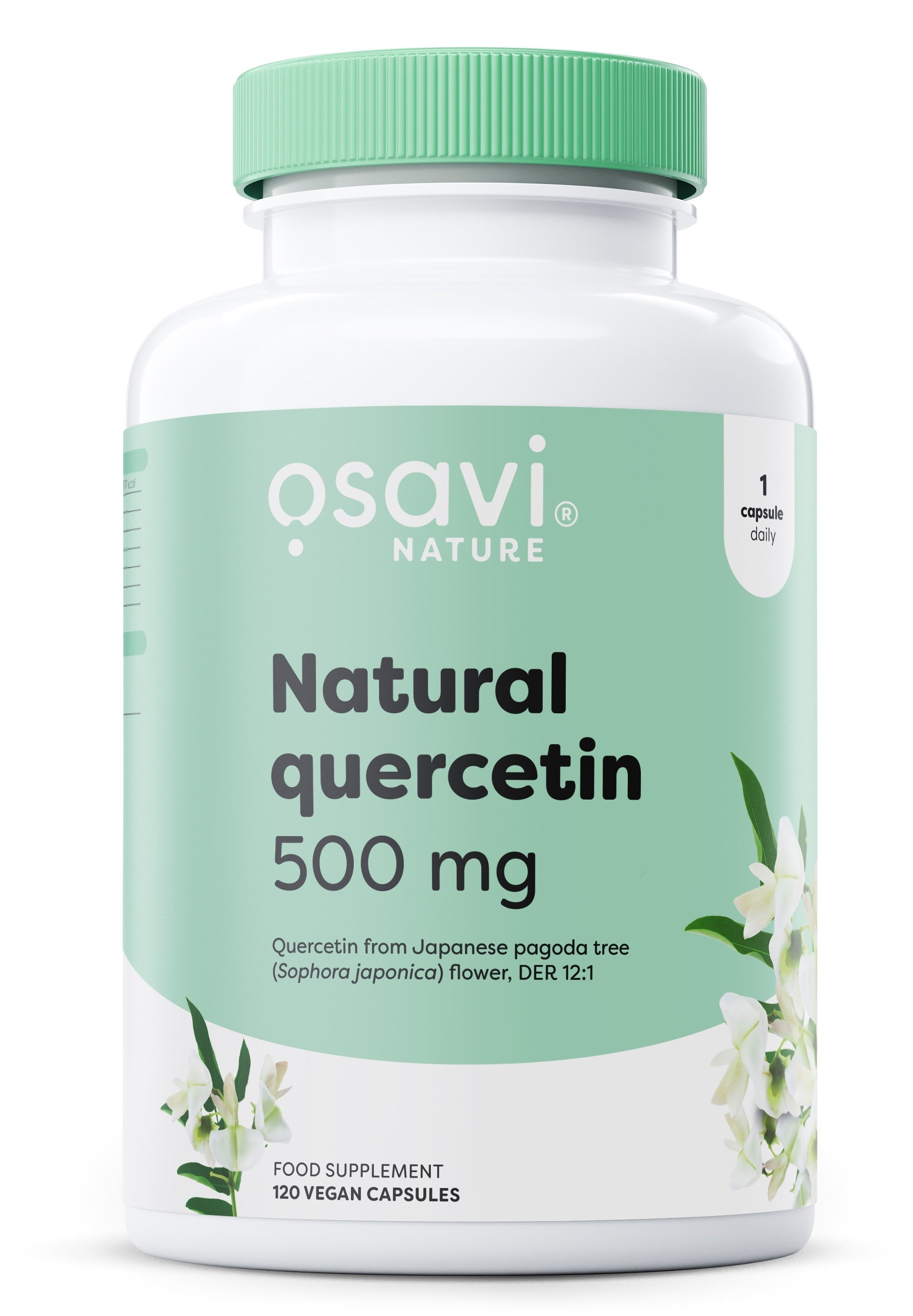 Natural Quercetin, 500mg - 120 vegan caps - Osavi | WestPharmacy.nl - Immune Support