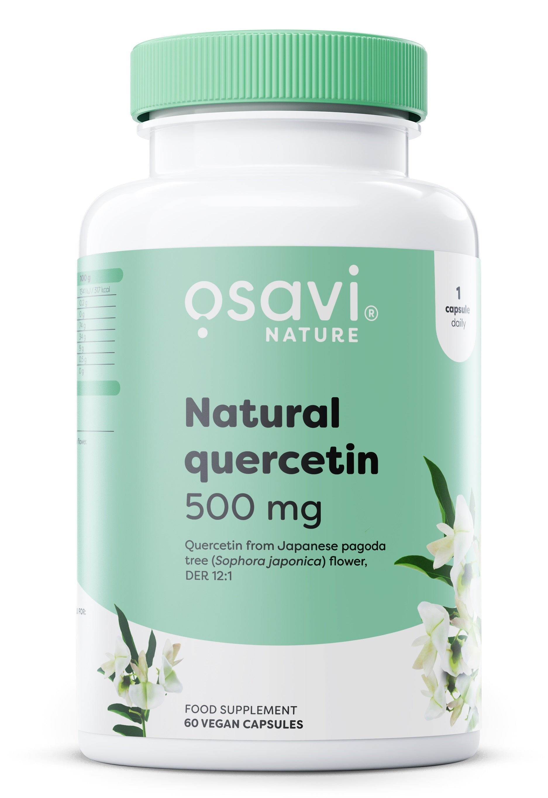 Natural Quercetin, 500mg - 60 vegan caps - Osavi | WestPharmacy.nl - Immune Support