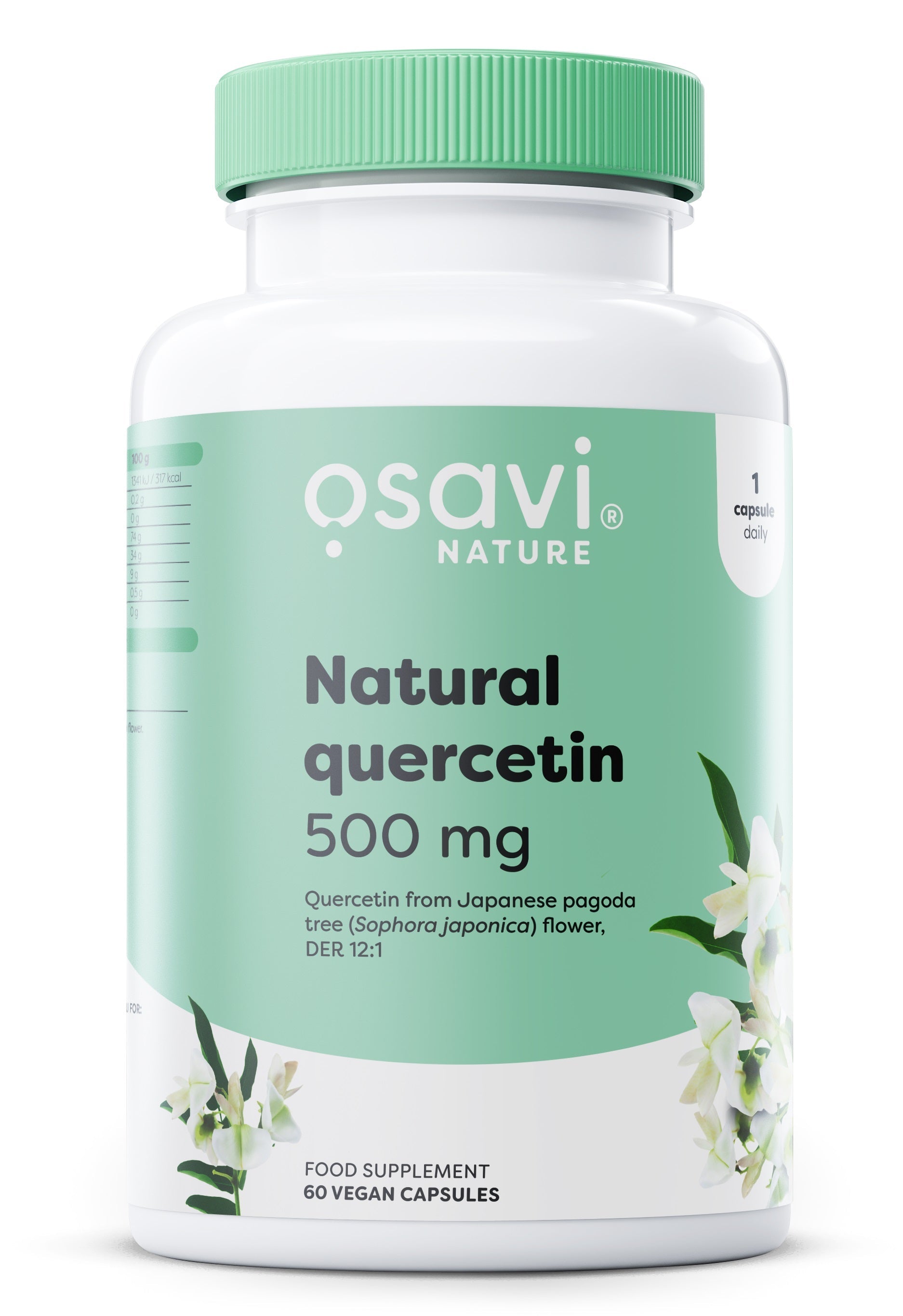 Natural Quercetin, 500mg - 60 vegan caps - Osavi | Vaistine1.lt | WestPharmacy.eu
