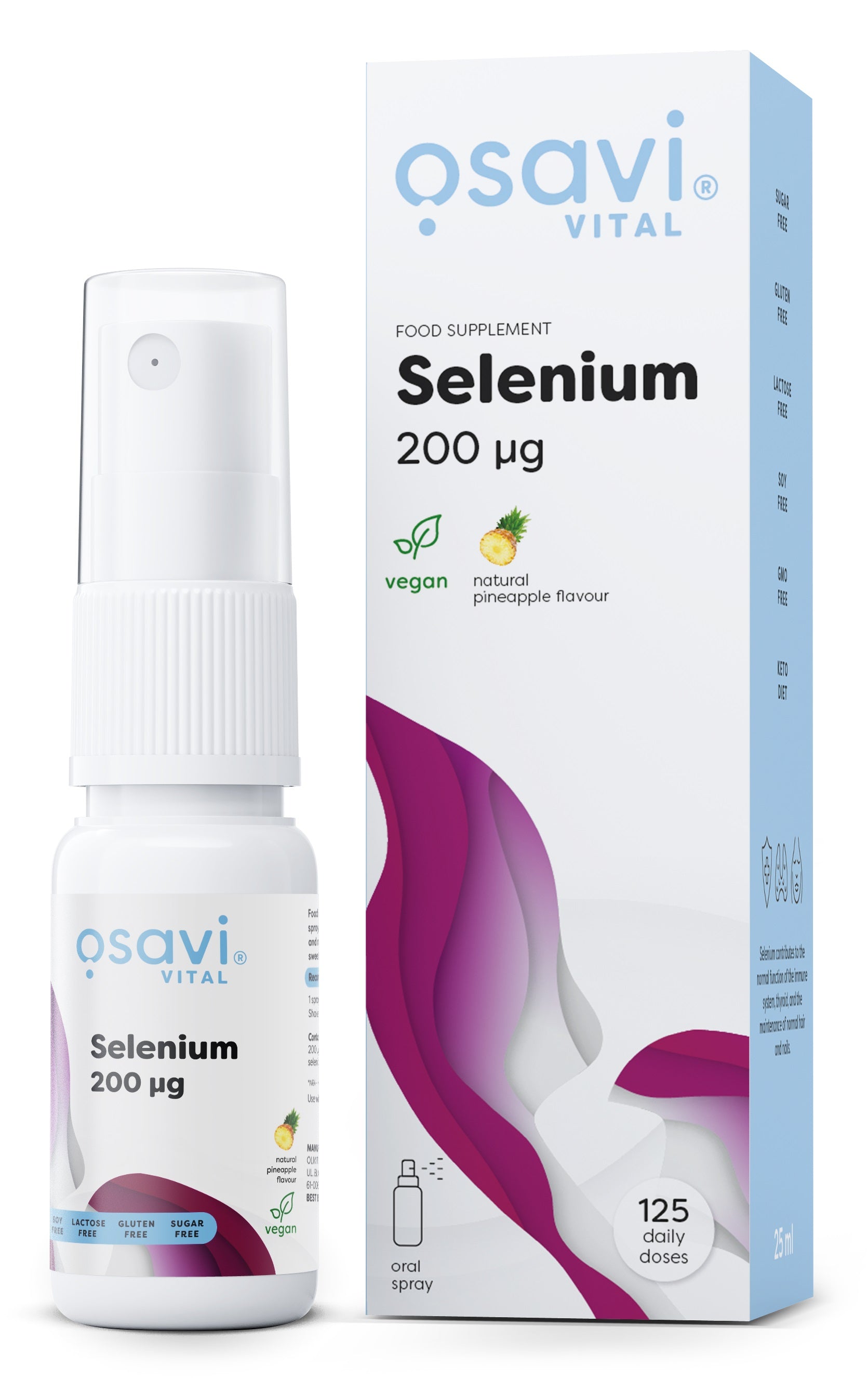Selenium Oral Spray, 200mcg (Pineapple) - 25 ml - Osavi | WestPharmacy.nl - Antioxidants