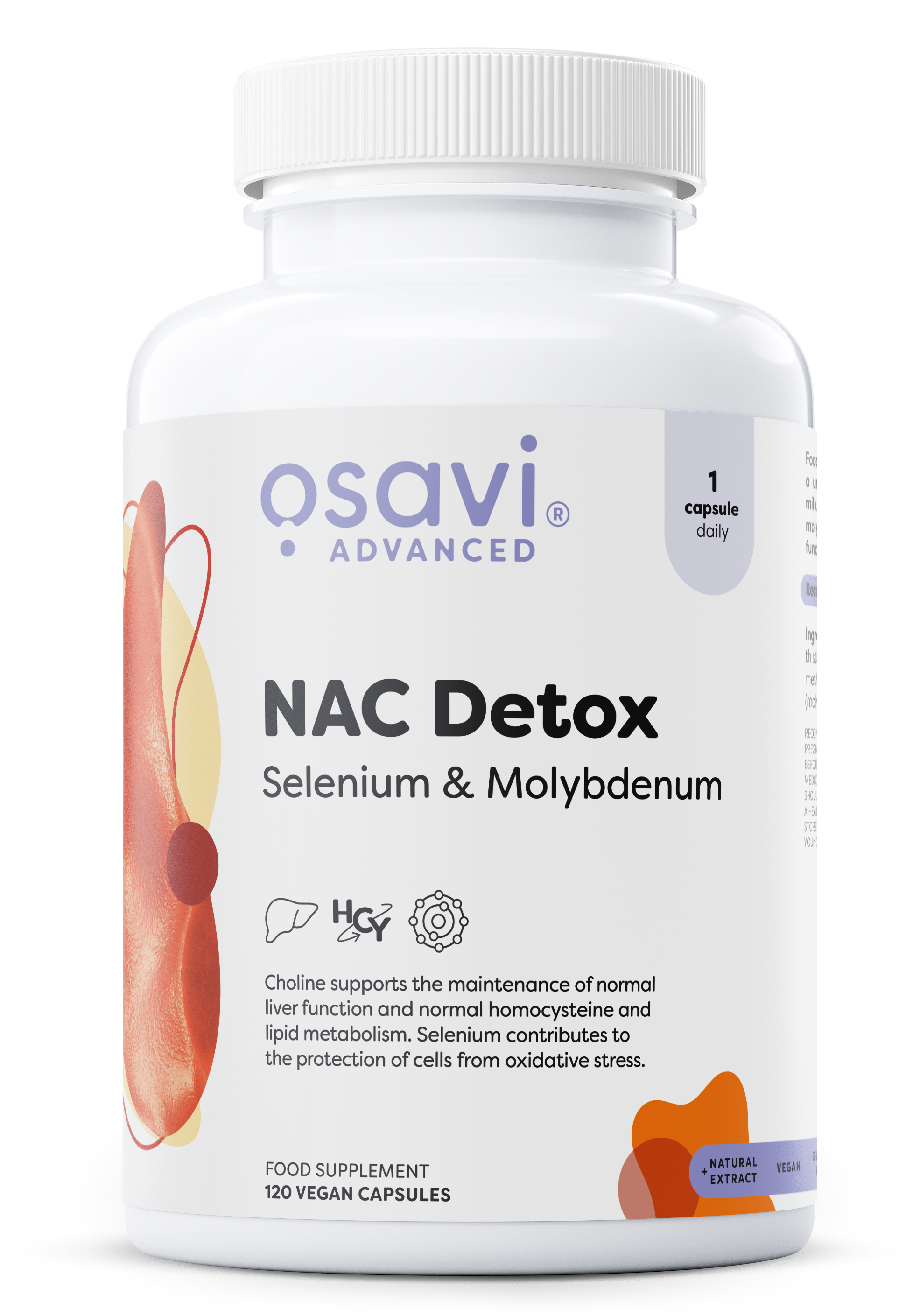 NAC Detox, Selenium & Molybdenum - 120 vegan caps - Osavi | WestPharmacy.nl - Detox