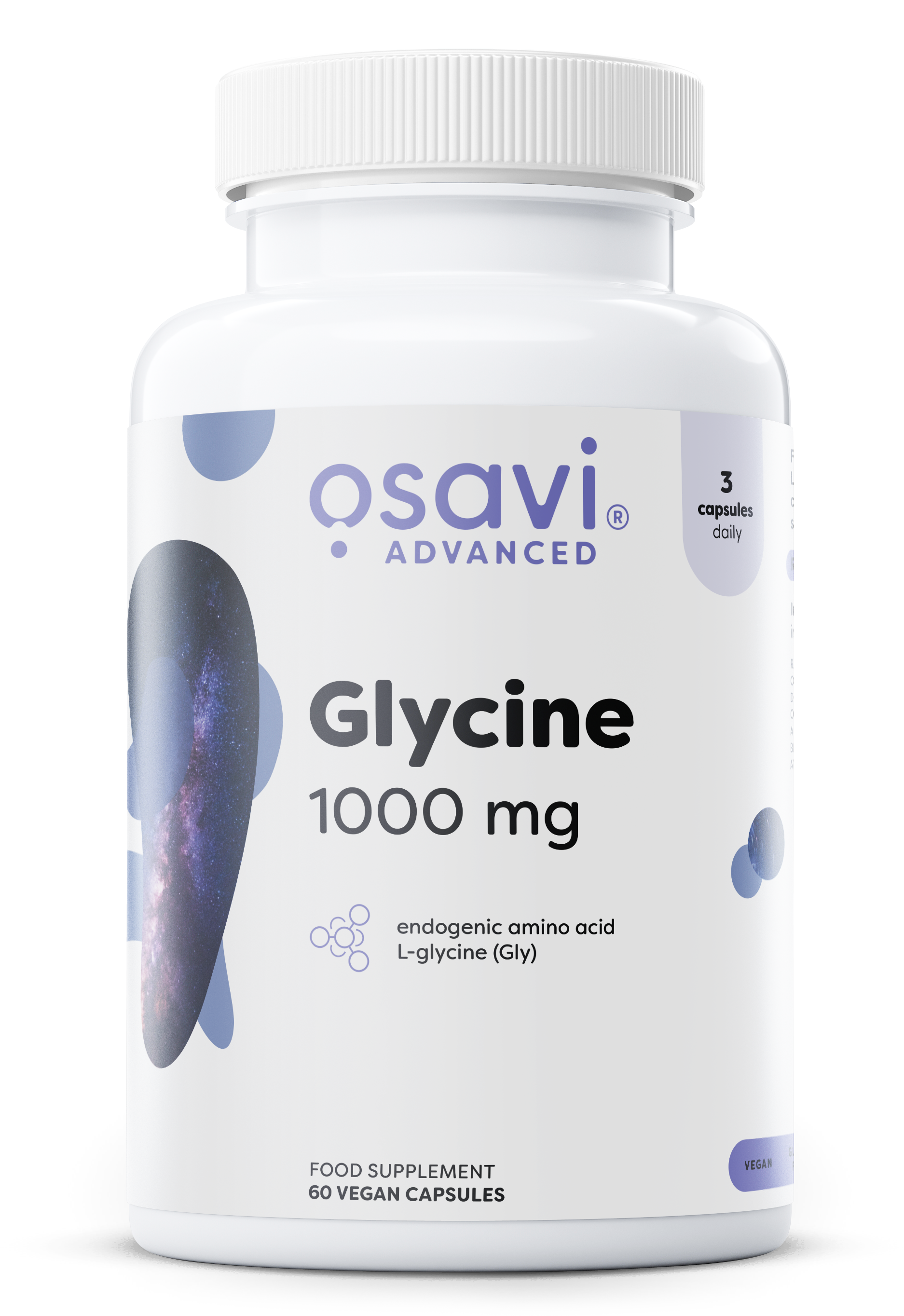 Glycine, 1000mg - 60 vegan caps - Osavi | WestPharmacy.nl - Amino Acids and BCAAs