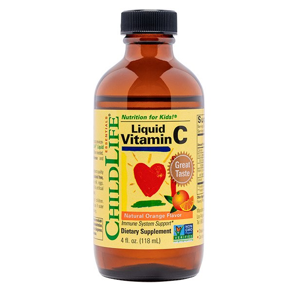Liquid Vitamin C, Natural Orange - 118 ml - Child Life | WestPharmacy.nl - Vitamins