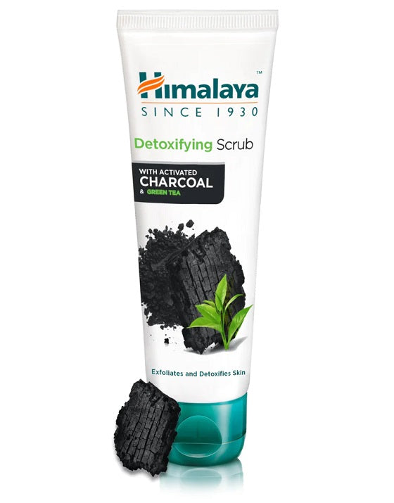 Detoxifying Scrub with Activated Charcoal & Green Tea - 75 ml - Himalaya | WestPharmacy.nl - Face Scrub