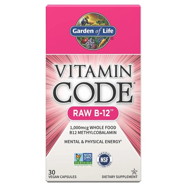 Vitamin Code Raw B-12 - 30 vegan caps - Garden of Life | WestPharmacy.nl - Vitamins
