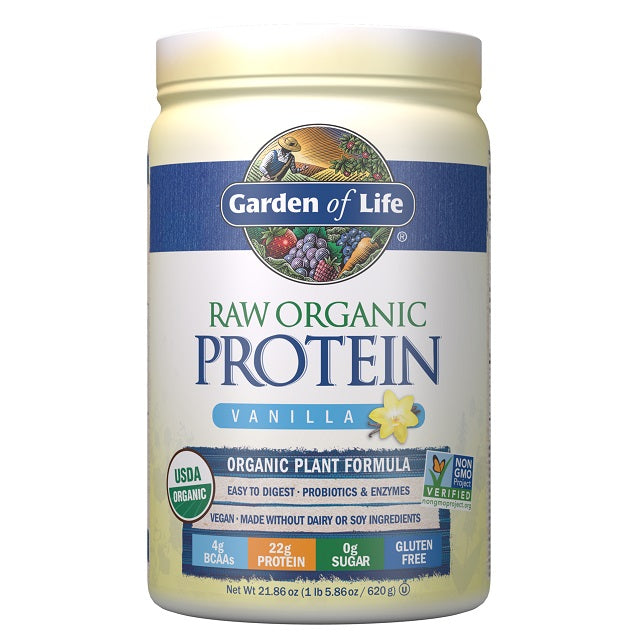Raw Protein, Vanilla - 620g - Garden of Life | WestPharmacy.nl - Protein