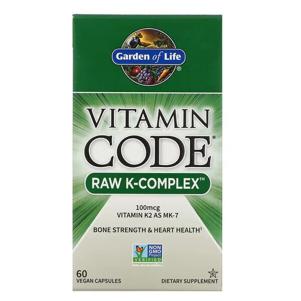 Vitamin Code Raw K-Complex - 60 vegan caps - Garden of Life | Vaistine1.lt | WestPharmacy.eu