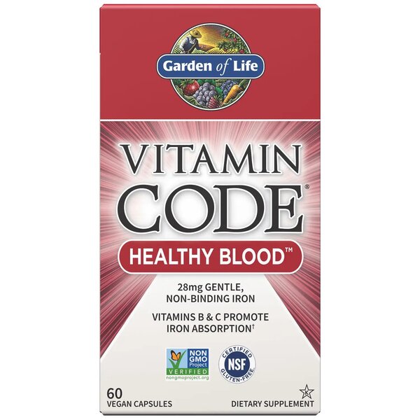 Vitamin Code Healthy Blood - 60 vegan caps - Garden of Life | WestPharmacy.nl - Blood Support