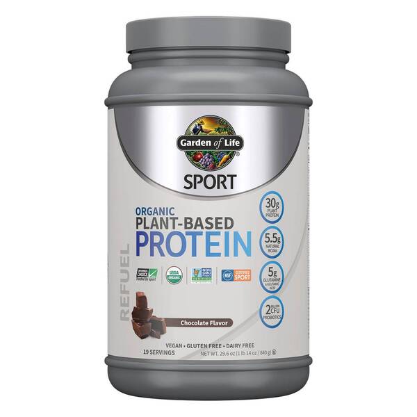 Sport Plant-Based Protein, Chocolate - 840g - Garden of Life | WestPharmacy.nl - Protein