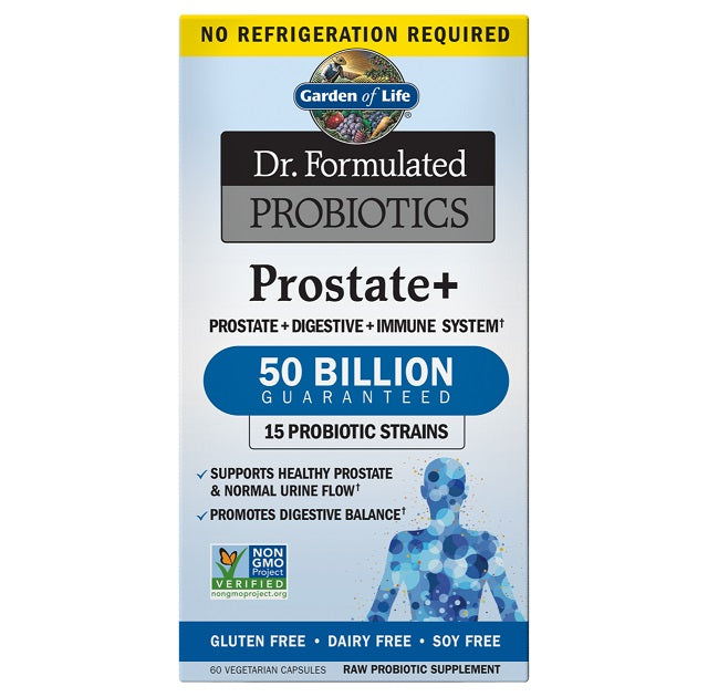 Dr. Formulated Probiotics Prostate+ - 60 vcaps - Garden of Life | WestPharmacy.nl - Probiotics