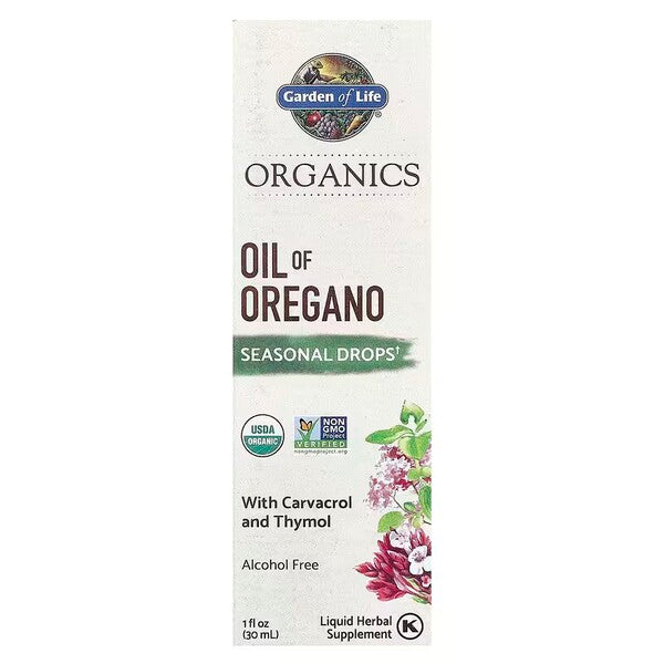 Oil of Oregano - 30 ml - Garden of Life | WestPharmacy.nl - Fatty acids
