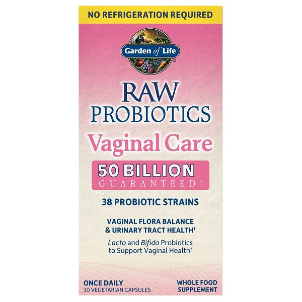 Raw Probiotics Vaginal Care (Shelf-Stable) - 30 vcaps - Garden of Life | WestPharmacy.nl - Probiotics