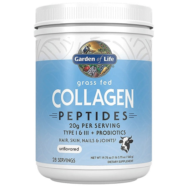 Grass Fed Collagen Peptides - 560g - Garden of Life | WestPharmacy.nl - Joint Support