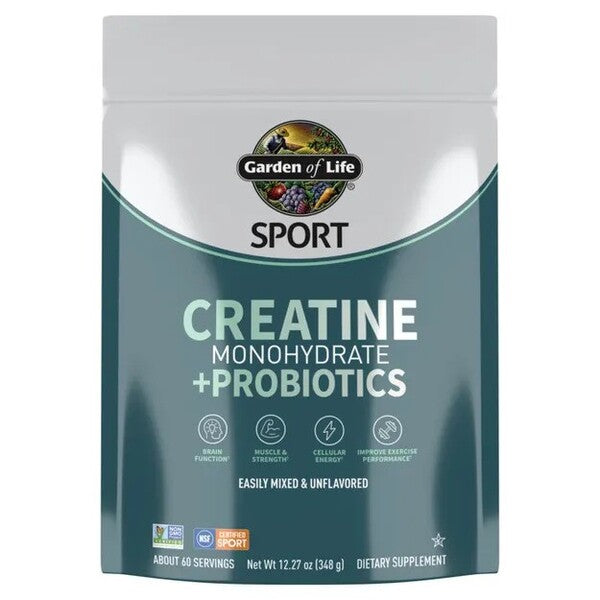 Sport Creatine Monohydrate + Probiotics - 348g - Garden of Life | WestPharmacy.nl - Creatine