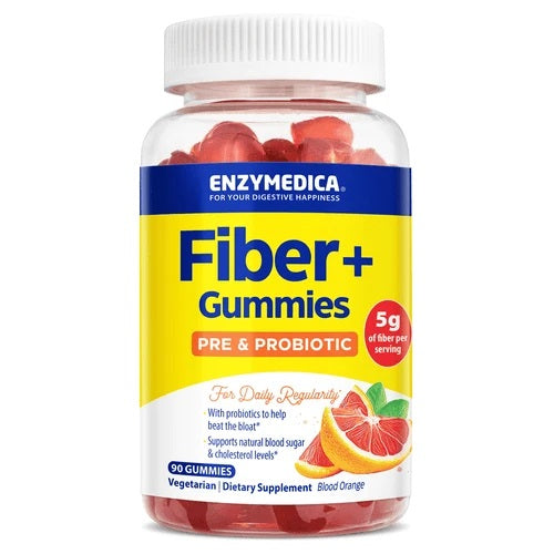 Fiber+ Gummies, Blood Orange - 90 gummies - Enzymedica | Vaistine1.lt | WestPharmacy.eu