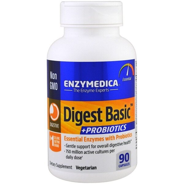 Digest Basic + Probiotics - 90 caps - Enzymedica | WestPharmacy.nl - Digestive Health