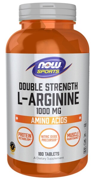 L-Arginine, 1000mg - 180 tablets - NOW Foods | WestPharmacy.nl - Amino Acids and BCAAs