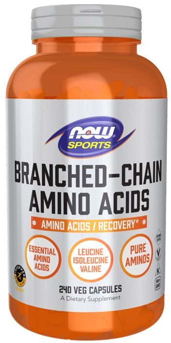 Branched-Chain Amino Acids - 240 vcaps - NOW Foods | WestPharmacy.nl - Amino Acids and BCAAs
