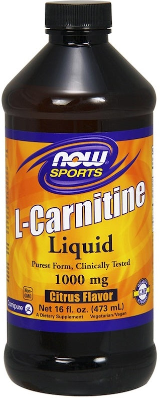 Liquid L-Carnitine, 1000mg Tropical Punch - 473 ml - NOW Foods | WestPharmacy.nl - Amino Acids and BCAAs