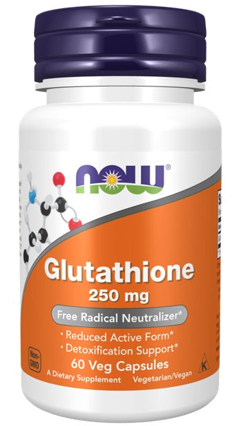 Glutathione, 250mg - 60 vcaps - NOW Foods | WestPharmacy.nl - Amino Acids and BCAAs