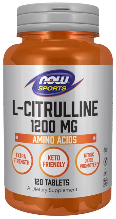 L-Citrulline, 1200mg Extra Strength - 120 tabs - NOW Foods | WestPharmacy.nl - Amino Acids and BCAAs