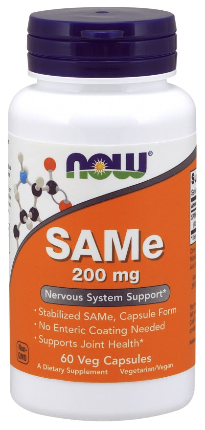 SAMe, 200mg - 60 vcaps - NOW Foods | Vaistine1.lt | WestPharmacy.eu