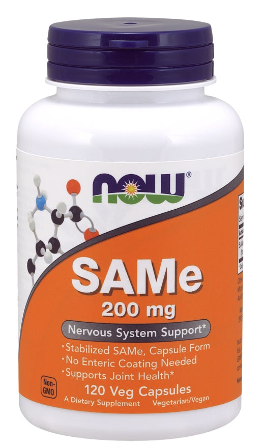 SAMe, 200mg - 120 vcaps - NOW Foods | WestPharmacy.nl - Joint Support