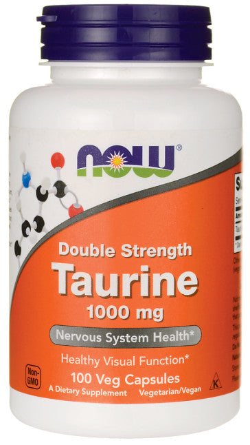 Taurine, 1000mg Double Strength - 100 vcaps - NOW Foods | WestPharmacy.nl - Amino Acids and BCAAs