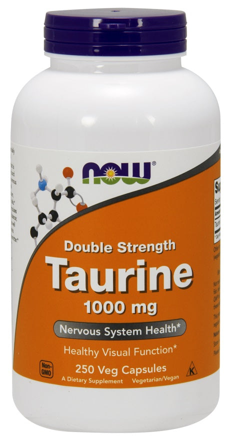 Taurine, 1000mg Double Strength - 250 vcaps - NOW Foods | WestPharmacy.nl - Amino Acids and BCAAs