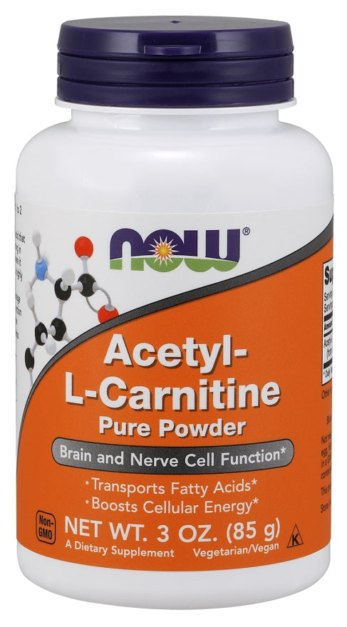 Acetyl-L-Carnitine, Pure Powder - 85g - NOW Foods | Vaistine1.lt | WestPharmacy.eu