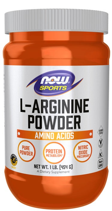 L-Arginine, Powder - 454g - NOW Foods | Vaistine1.lt | WestPharmacy.eu