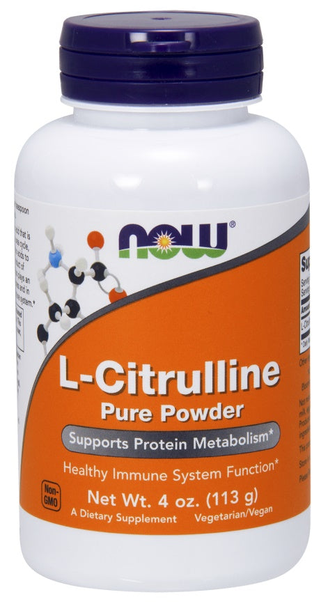 L-Citrulline, Pure Powder - 113g - NOW Foods | Vaistine1.lt | WestPharmacy.eu