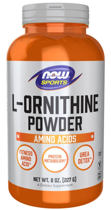 L-Ornithine, Powder - 227g - NOW Foods | WestPharmacy.nl - Amino Acids and BCAAs