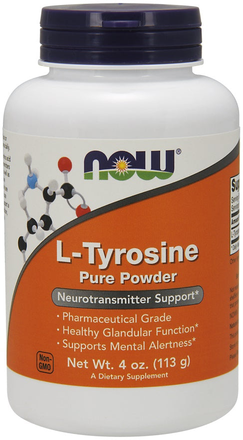 L-Tyrosine, Powder - 113g - NOW Foods | WestPharmacy.nl - Amino Acids and BCAAs