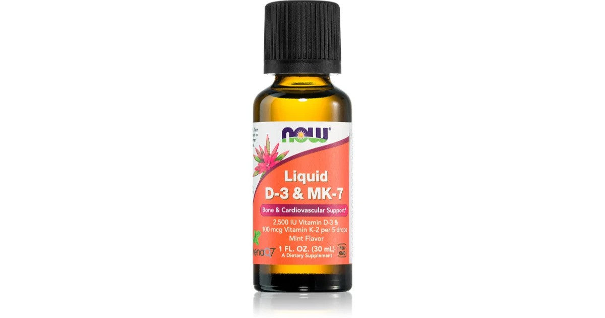 Liquid D-3 & MK-7, Mint - 30 ml - NOW Foods | WestPharmacy.nl - Vitamins